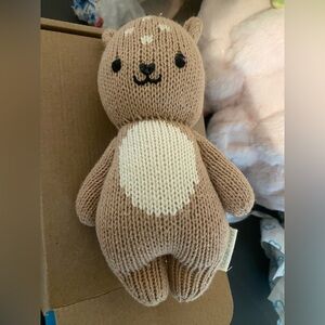 Charming Tan Knitted Stuffed Animal